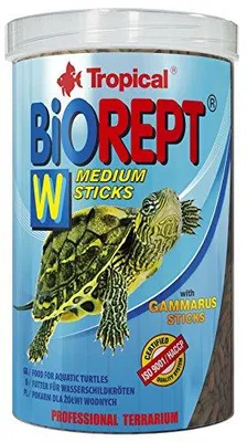 Produktbild von Tropical Biorept W, Zierfisch, Trockenfischfutter, Stab, Vitamin A, Vitamin C, Vitamin D3, Vitamin E, Kupfer, Kupfersulfat, Jod, Eisen, Molybdenum, Natrium, Fish and fish derivatives, derivatives of vegetable origin, vegetable protein extracts, cereals,...