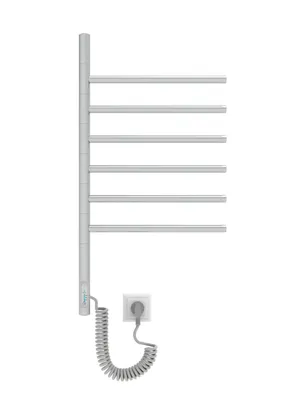 Zdjęcie produktu dla ELNA Vertical 6 Grzejnik łazienkowy elektryczny ruchome przęsła 65W 76x40 cm chrom