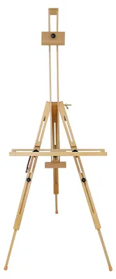 Buchenholz-Dreibein-Staffelei, klappbar, 97x72x130-191 cm