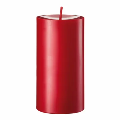 Obrázok produktu pre Engels Kerzen Original Stump Gegossen, Pahýľová sviečka, Pahýľová sviečka, parafín, Cinnabar, Ø 8 cm, H 15 cm, 62008015200
