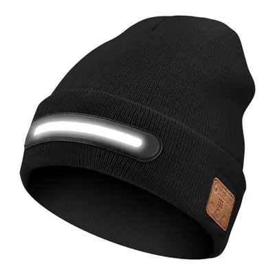 Produktbild von Bluetooth-Mütze mit LED-Licht, 22×23×4 cm, Geschenkidee für Männer & Frauen, ideal als Weihnachts- oder Geburtstagsgeschenk