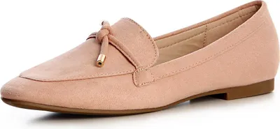 Produktbild von topschuhe24 1371 Damen Velours Halbschuhe Slipper Loafer, Farbe:Rose, Größe:39 EU