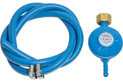 Immagine prodotto di kit regolatore, tubo, fascette per bomb att it. campingaz y98000