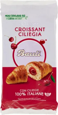 Produktbild von 36x Bauli Cornetti Croissant brioche kekse kuchen mit kirsche 50g italien