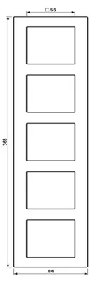 Productafbeelding van JG Rahmen, 5-voudig, AC 585 WW, wit