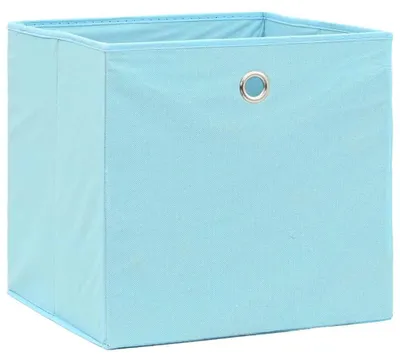 Produktbild von vidaXL Aufbewahrungsboxen 4 Stk. Vliesstoff 28x28x28 cm Babyblau