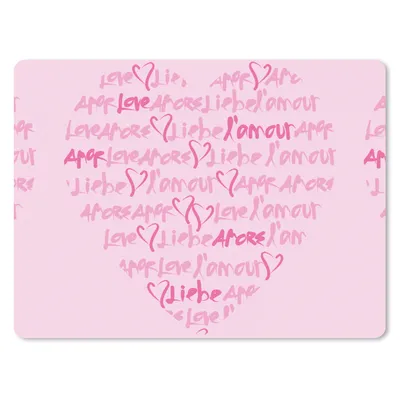 Produktbild von MuchoWow® Mauspad Mousepad Valentinstag - Liebe 23x19 cm - Mousepads - Maus Mat - Pad - Mausunterlage - Schreibtischunterlage - Mauspad