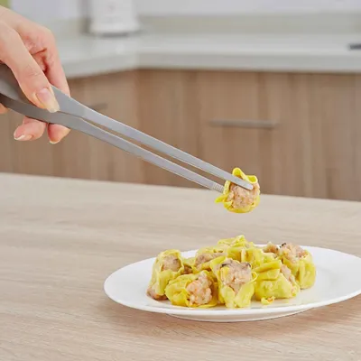 Zdjęcie produktu dla Długi szczypce do żywności ze stali nierdzewnej Grill do steków Klips do żywności Narzędzie kuchenne do użytku w restauracji