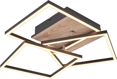 Immagine prodotto di Lampada da soffitto LED Reality Mobile, 27W, dimmerabile, finitura effetto legno, luce con temperatura di colore regolabile, funzione luce notturna