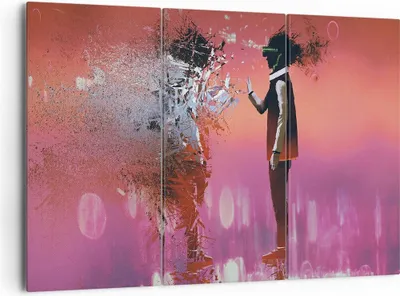 Produktbild von Bild auf Leinwand - Leinwandbild - Mann modern - 165x110cm - Wand Bild - Wanddeko - Wandbilder - Leinwanddruck - Bilder - Kunstdruck - Wanddekoration - Leinwand bilder - Wandkunst - CE165x110-3868