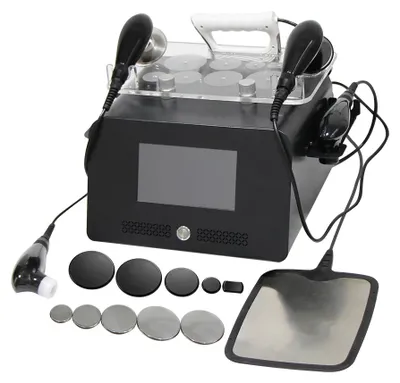 Immagine prodotto di Dispositivo cosmetico multifunzione 5-in-1: dispositivo a radiofrequenza (448 kHz) - terapia RET/CET (Tecar) - massaggio vibratorio - lifting per viso e corpo - riduzione del grasso - funzionamento elettrico