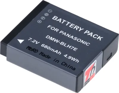 Produktbild von T6 Power Akku für Leica Digitalkamera, Teilenummer DMW-BLH7E, Li-Ion, 7,2 V, 680 mAh (4,9 Wh), schwarz