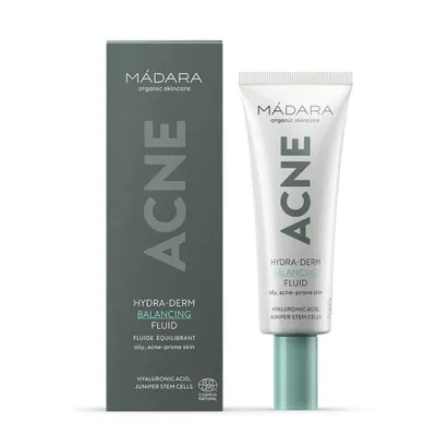 Produktbild von MÁDARA Cosmetics ACNE Hydra-Derm Balancing Fluid, Frauen, Anspruchsvolle Haut, Flüssigkeit, Anti-Akne, Feuchtigkeitsspendend, 40 ml, Tube