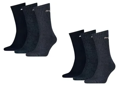 Obrázok produktu pre Puma športové ponožky Regular Crew, balenie 6 kusov, farba: denim, veľkosť: 43-46