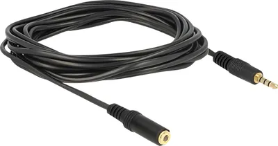 Zdjęcie produktu dla DeLOCK 84668, 3.5mm, Męska, 3.5mm, Żeńska, 3 m, Czarny