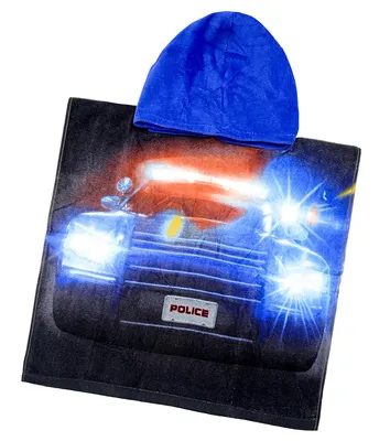 Immagine prodotto di Poncho per bambini 50x100 cm - Auto della polizia