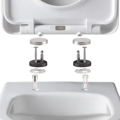 Obrázok produktu pre Dombach® Premium WC veko s tichým zatváracím mechanizmom Odnímateľné (biele) WC sedadlo s tichým zatváracím mechanizmom, WC veko s tichým zatváracím mechanizmom, WC sedadlo, WC sedadlo, WC sedadlo, WC sedadlo, WC v tvare D