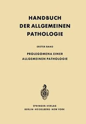 Immagine prodotto di Prolegomena einer allgemeinen Pathologie