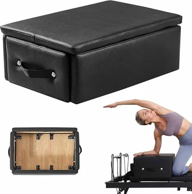 Produktbild von Pilates-Reformer-Sitzbox – Pilates-Box zur Verbesserung von Bewegungsspielraum und Flexibilität, Pilates-Equipment für das Heimtraining