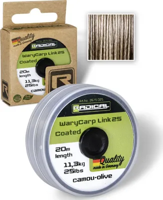 Produktbild von Radical WaryCarp Link Coated 20m camou-olive Ø 0,80mm 20m 15,8kg