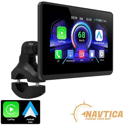 Zdjęcie produktu dla Ekran nawigacyjny NAVTICA Orion 5' do motocykla Android Auto / Apple CarPlay