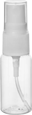 Produktbild von Orion Sprühflasche Reiseflasche Kosmetikflasche 15 ml zum Mitnehmen auf Reisen ins Flugzeug aus Kunststoff