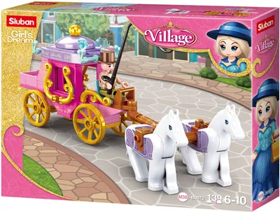 Zdjęcie produktu dla Sluban Girls Dream Village M38-B0872 Wóz z końmi z epoki