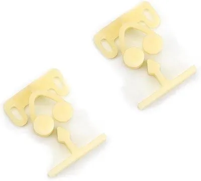 Image de Serrures de porte en plastique, lot de 2, fixation solide, accessoires pour armoires, camping-cars, caravanes et bateaux