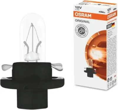 Zdjęcie produktu dla OSRAM ORIGINAL BX8.4d 12 V/1,2 W jet black (luzem)