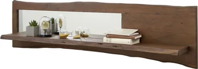 Image de MASSIVMOEBEL24 | Étagère murale 165x22 Acacia laqué Brun PURE ACACIA #806