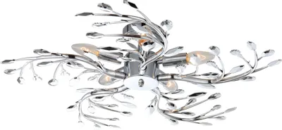 Produktbild von Globo Lighting Deckenleuchte Metall verchromt, 5x E14