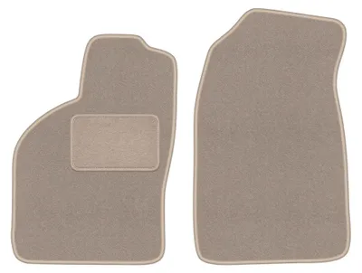 Productafbeelding van Velours voormatten voor Saab 9-3 I 1998-2002 (liftback/sedan) – 2-delig, beige, op maat – Wielganizator LUX
