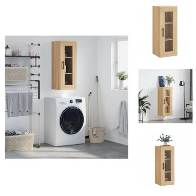 Obrázek produktu pro vidaXL Nástěnná skříňka Sonoma dub 34,5x34x90 cm - Příborníky