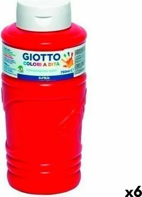 Obrázek produktu pro Giotto červená barva na prsty 750 ml (6 kusů)