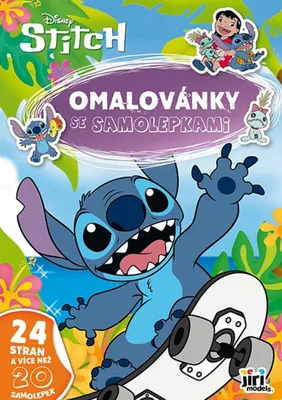 Produktbild von A4-Malbuch mit Lilo & Stitch-Aufklebern