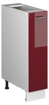 Produktbild von Apothekerschrank Vicco Fame-Line Bordeaux Hochglanz/Weiß 20 cm ohne Arbeitsplatte, Model 61673