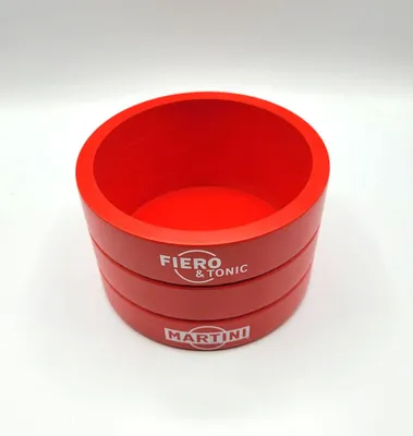 Produktbild von 4er Martini Fiero Tonic 4er Menühalter Bar Glas Kartenhalter Tischaufsteller in Rot bar Restaurant