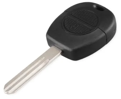 Produktbild von Techstar-Autoschlüsselgehäuse mit 2 Tasten (klassisch) und A33-Schlüsselblatt für Nissan Almera, Micra, Primera, X-Trail, Juke