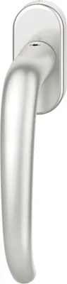 Produktbild von FSB Fenstergriff 34 1023 ovale Rosette Griff universal Aluminium silber eloxiert