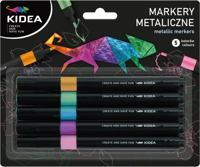 Immagine prodotto di Marcatori metallici 5 colori Kidea