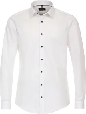 Produktbild von Redmond - Slim Fit - Herren Langarm Hemd in verschiedenen Farben, (231700130), Größe:M, Farbe:Weiß(0)