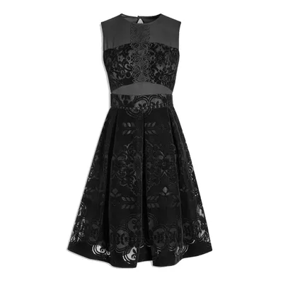Produktbild von Artherium Spitzenkleid aus schwarzem Samt, Größe 42