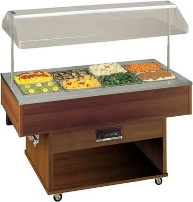 Image de Bain-marie KBS avec couvercle manuel 1423 x 750 x 1478 mm Prêt pour le raccordement 230 V