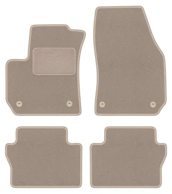 Image de Tapis de sol en moquette pour Opel Zafira B 2005-2014 (monospace) – jeu 4 pièces, beiges, sur mesure – Wielganizator LUX – version W0102