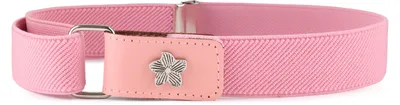 Produktbild von Ladeheid Mädchen Gürtel Elastik-Gürtel 1-6 Jahre 34-65 cm P15G (Rosa/Blume)