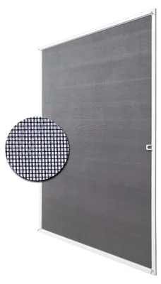Produktbild von Deco4Me Fliegengitter Fenster mit Alu-Rahmen – Insektenschutz ohne Bohren, individuell kürzbar – bis 130 x 150 cm, Weiß