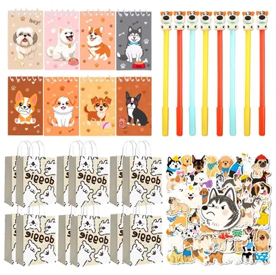 Productafbeelding van 78 Stuks Hondenfeest Geschenken met Zakjes en Stickers