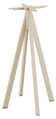 Image de Infinity - Table de bar, structure couleur sable + plateau HPL noir, Ø70 cm, 1 pièce