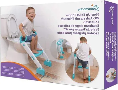 Image de Petite cuvette de WC à poser à 2 niveaux, blanc aqua