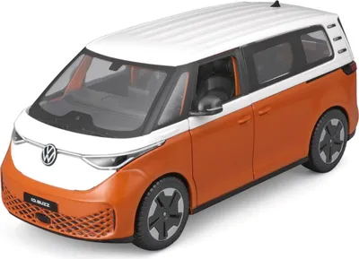 Zdjęcie produktu dla Maisto 32914O – model samochodu – VW ID.Buzz (biało-pomarańczowy, skala 1:24) Model samochodu Zabawkowy samochód